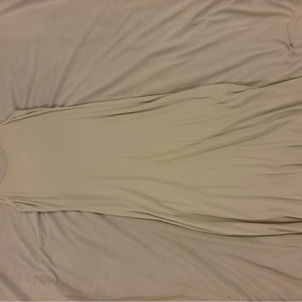 Express Cream Ribbed Fabric